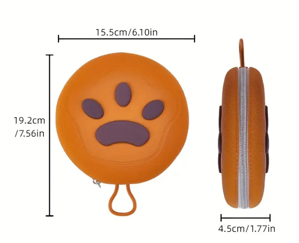 Zip up Double Bowl Travel Feeder