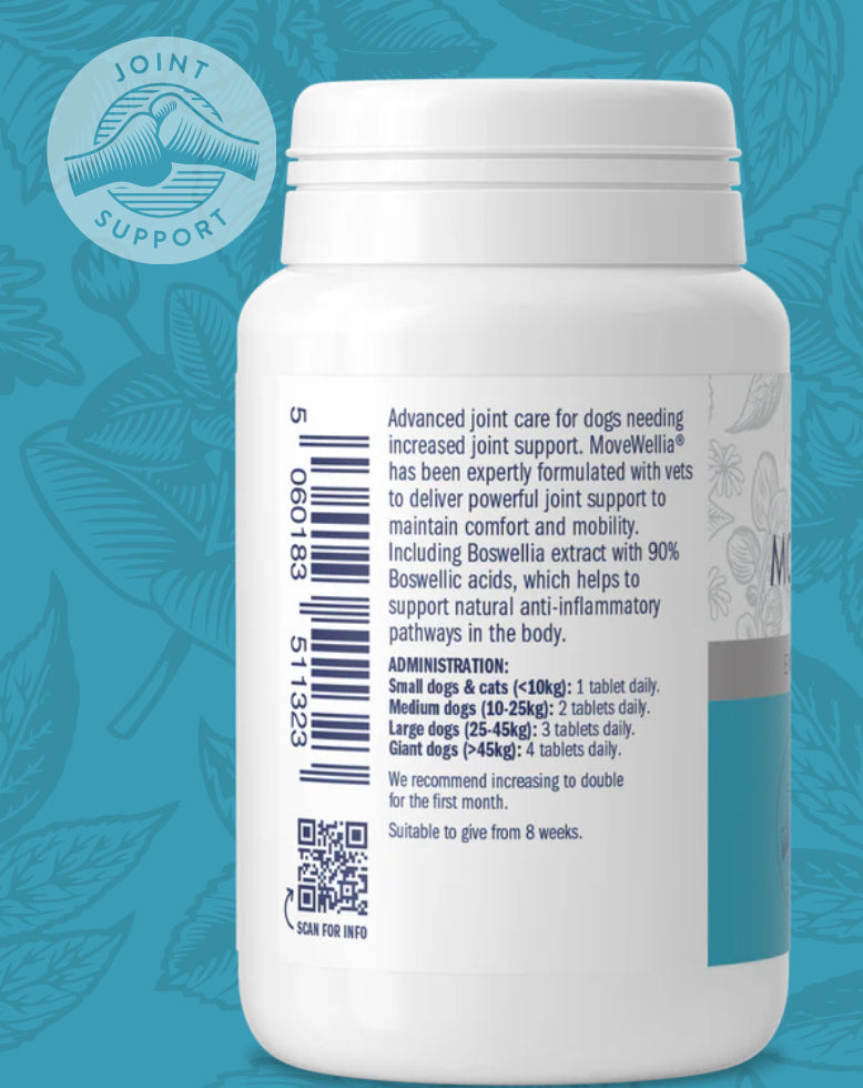 Dorwest Joint Support - MoveWellia® Tablets For Dogs And Cats - 100 Tablets
