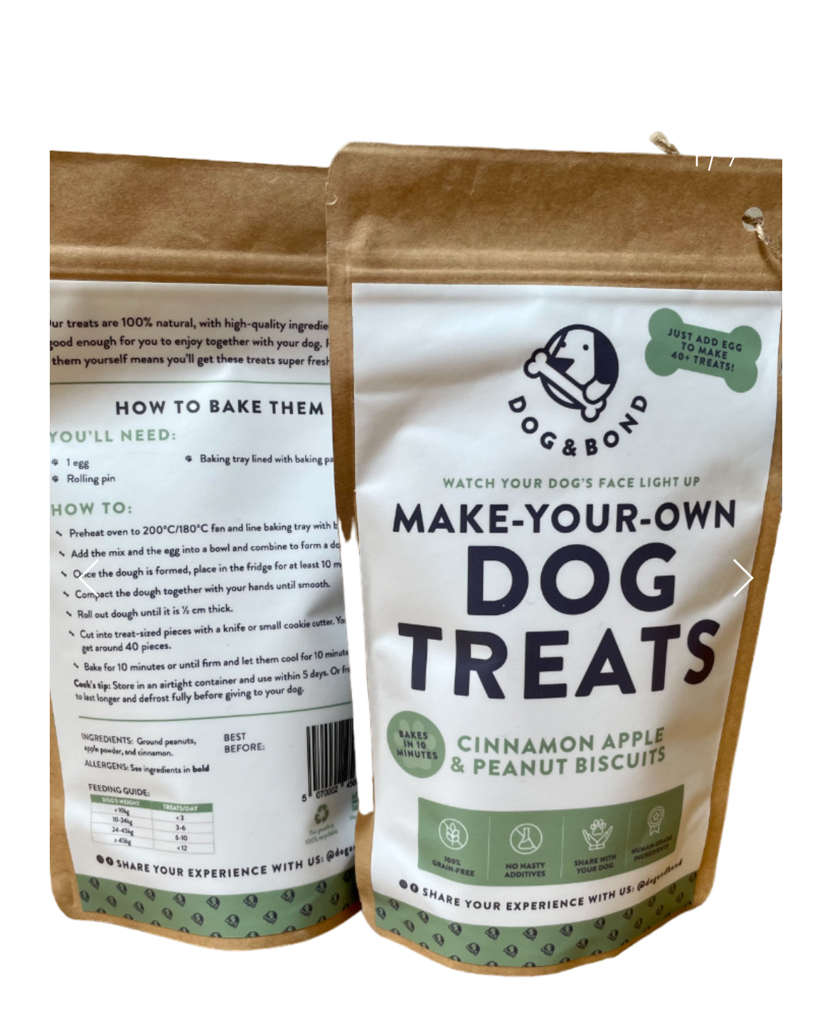 Make-Your-Own Dog Treats: Cinnamon Apple & Peanut Flavour with Cookie Cutter!