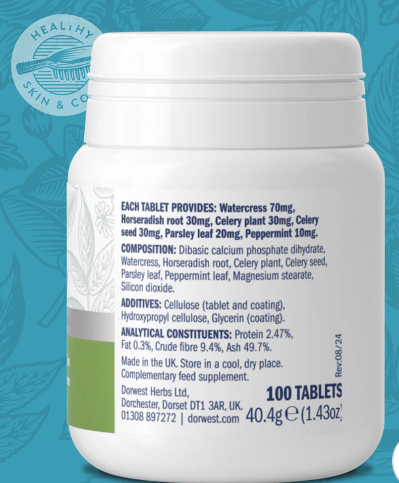 Skin, Joints, Urinary Tract - Green Releaf® Tablets For Dogs And Cats - 100 Tablets