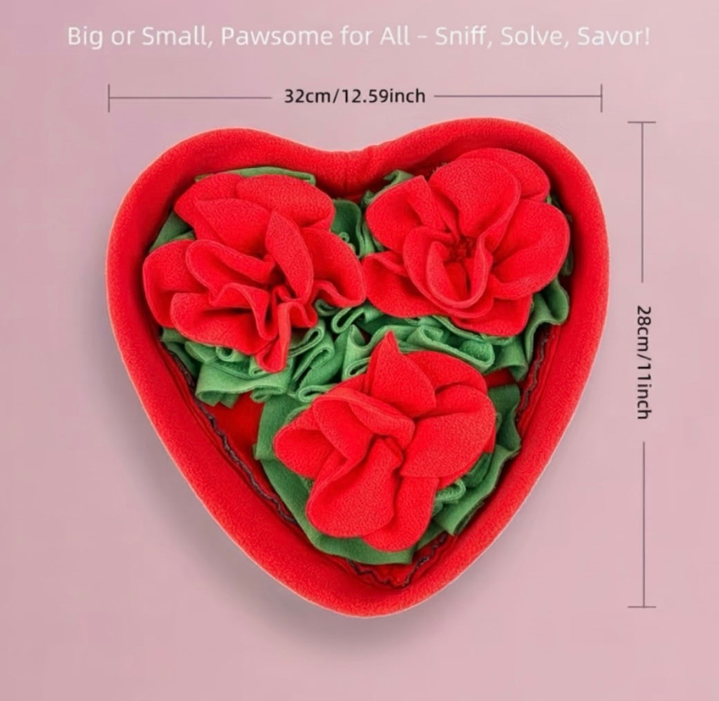 Hearts and Flowers Snuffle Mat