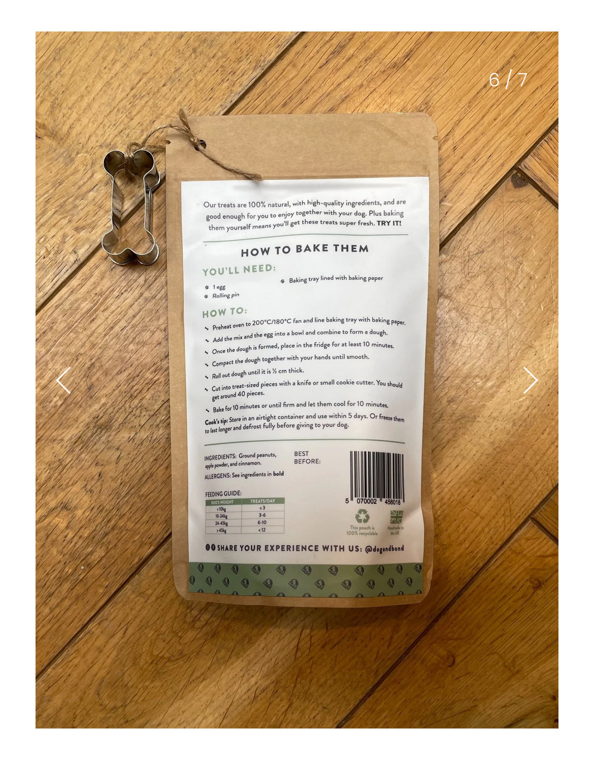 Make-Your-Own Dog Treats: Cinnamon Apple & Peanut Flavour with Cookie Cutter!