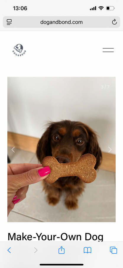 Make-Your-Own Dog Treats: Cinnamon Apple & Peanut Flavour with Cookie Cutter!