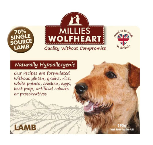 Millie's Wolfheart Lamb and Veg Wet Food